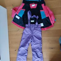 tuta sci bimba completo phenix taglia 6-10 anni