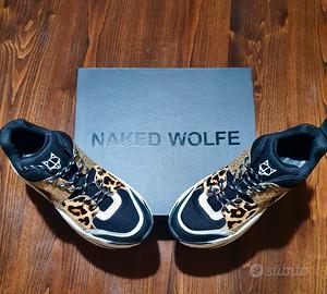 Naked Wolfe Track Leopard Combo - Sneakers Chunky