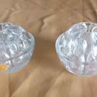 Coppia candelieri in cristallo di Bohemia 