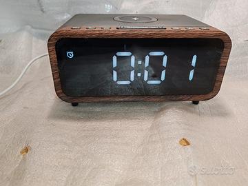 Radiowecker radio da comodino con base di ricarica