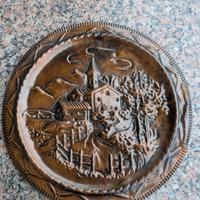 piatto decorativo in rame