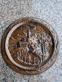 piatto decorativo in rame