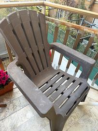 2 Poltrone da giardino o terrazzo