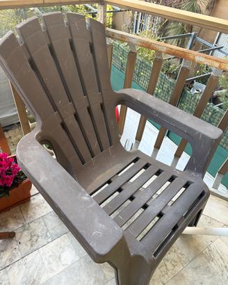 2 Poltrone da giardino o terrazzo