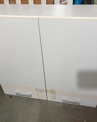 Pensile/mobiletto bianco a 2 ante