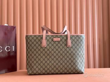 Borsa shopping Gucci grande rosa