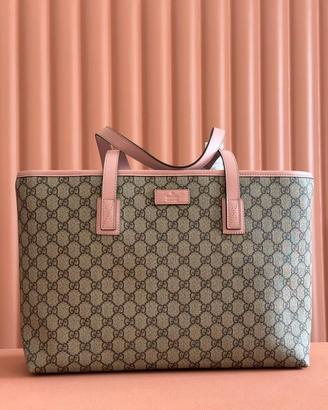 Borsa shopping Gucci grande rosa