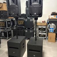 IMPIANTO AUDIO RCF 2 SUB 705 AS +2 CASSE 710 A MK4