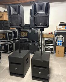 IMPIANTO AUDIO RCF 2 SUB 705 AS +2 CASSE 710 A MK4