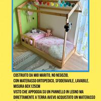 Lettino casetta stile montessoriano