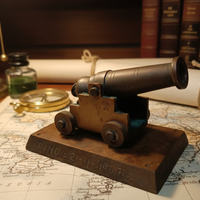 Cannone in metallo fine 800 da collezione
