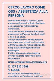 Oss/assistente familiare