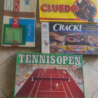 Lotto giochi vintage Cluedo monopoli crack tennis