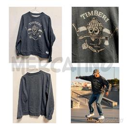 FELPA U ELEMENT BLU CON STAMPA TESCHIO