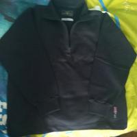 Henry Lloyd felpa blu mezzo zip cotone tg.s nuova