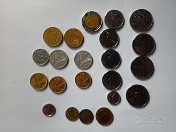 Collezione Monete Vecchie Lire 18 pz + Bonus