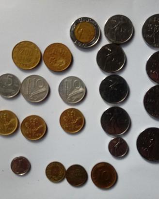 Collezione Monete Vecchie Lire 18 pz + Bonus