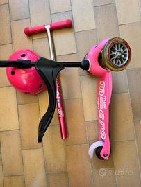 Monopattino mini micro con casco