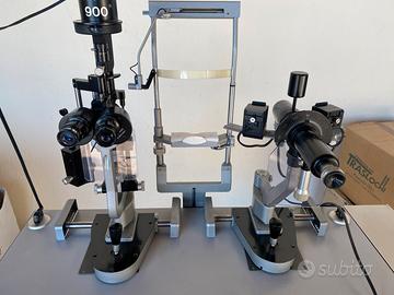 Tavolo gemellare lampada a fessura Haag-Streit