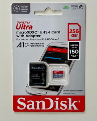 Microsd Sandisk 256 gb