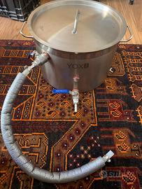Pentola ammostamento homebrewing 22 litri