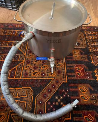 Pentola ammostamento homebrewing 22 litri