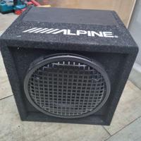 subwoofer alpine +amplificatore 