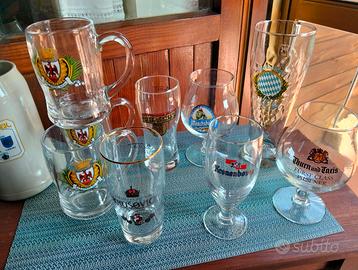 Collezione bicchieri birra