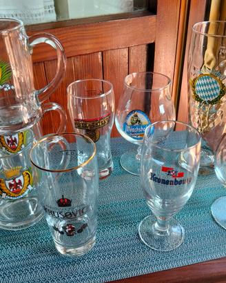 Collezione bicchieri birra