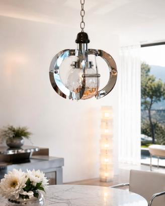 Lampadario vintage anni ’60/’70 in stile Mazzega