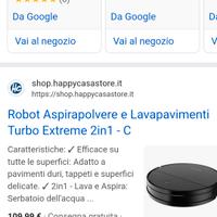 robot aspira pavimenti
