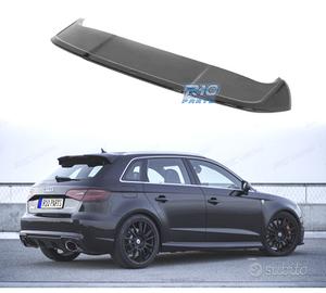 AGGIUNTA SPOILER AUDI A3 SPORTBACK 12-20 NERO LUCI