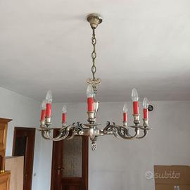 lampadario in nickel 