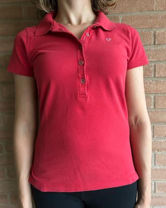 Polo da donna rossa  in cotone, Pull Love, S