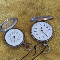 3 Orologi da tasca cipolla antichi remontoir