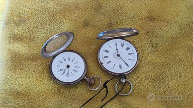 3 Orologi da tasca cipolla antichi remontoir