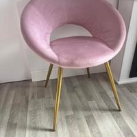 Coppia sedie Design rosa