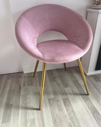 Coppia sedie Design rosa