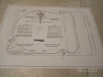 Mounting template plinth THORENS TD 124 scala 1a1