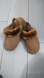 Sabot Ovye nr.39 colore caramello con pelliccia in