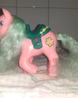 Mini Pony - Little Pony rosa con sella