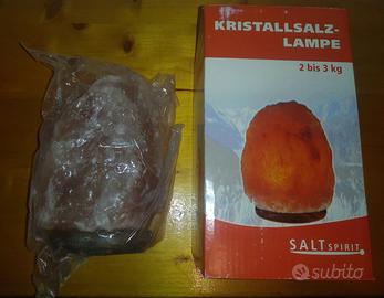 Lampada di cristalli di sale rosa