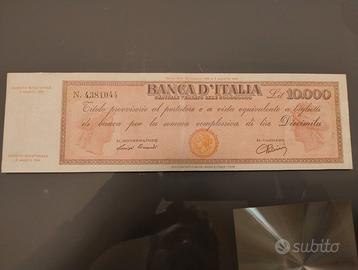 10000LIRE TITOLO PROVVISORIO LUOGOTENENZA 4/8/1945