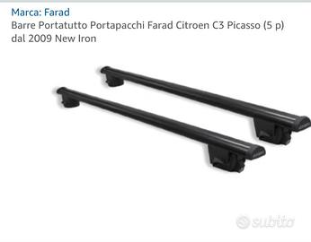 Barre portatutto portapacchi Farad Citroën C3 5p