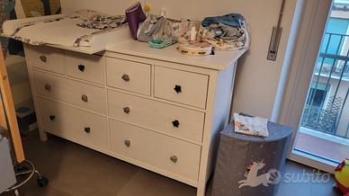 Cassettiera HEMNES  (Ikea) 8 cassetti, bianco. 