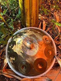 Handpan italiano artigianale 10 note F Exotic Mino