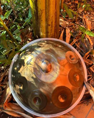 Handpan italiano artigianale 10 note F Exotic Mino