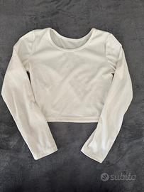 Maglia Maniche Lunghe Bianca