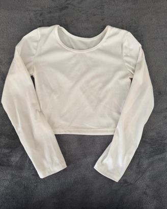 Maglia Maniche Lunghe Bianca