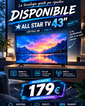 ALLSTAR SMART TV 43” FULL HD